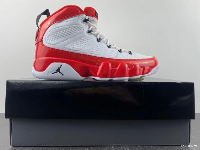 One Kick Retro White Red Gym Jordan 302370-160 9 Air 0805